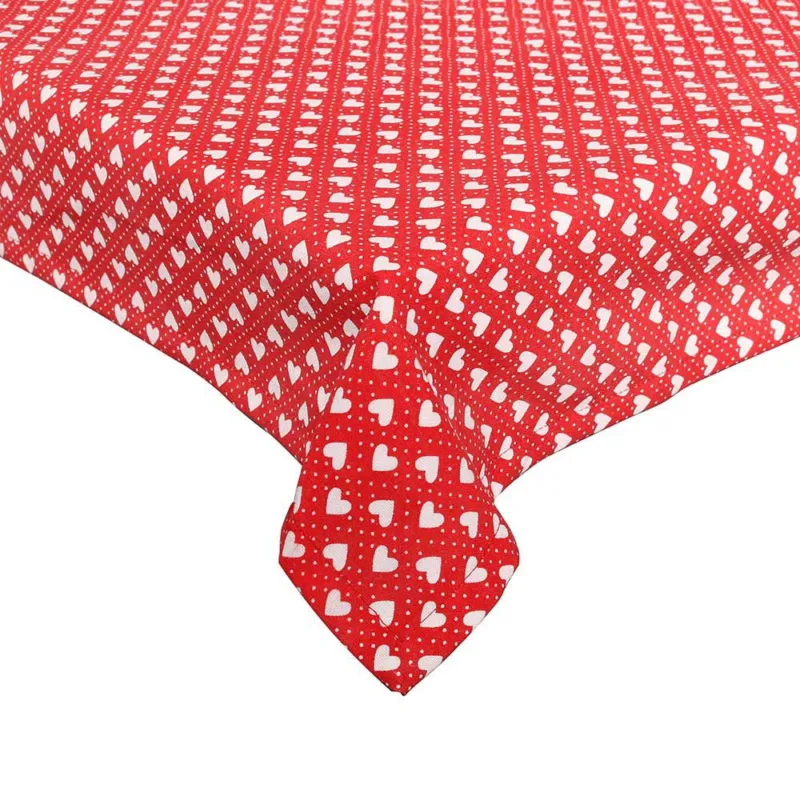 Tovaglia 140x140 cm Cotone Rosso Sconto