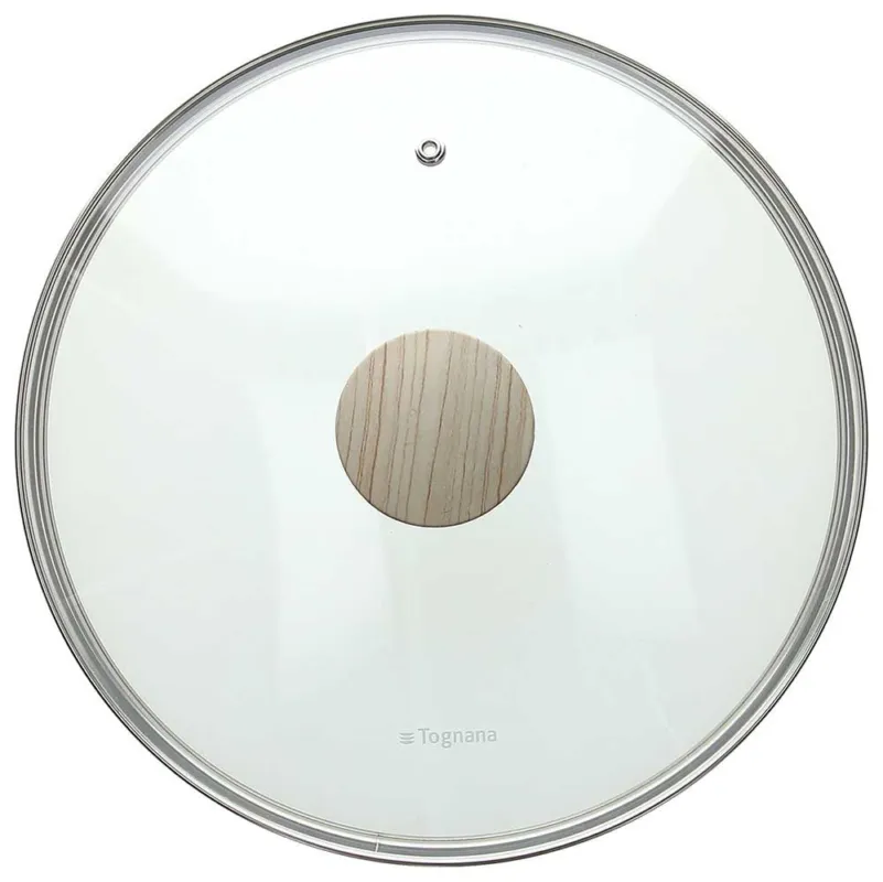 Coperchio Bordo Acciaio 26 cm Vetro Trasparente Subito Disponibile