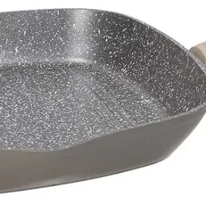 Professionale Grill quadra 28 x 28 cm Alluminio Tortora