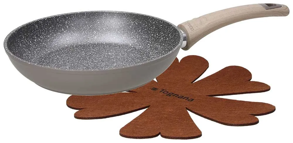 Bestseller Padella + proteggipentola 24 cm Alluminio Tortora