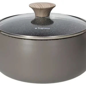 Nuovo Arrivo Casseruola 2 manici con coperchio 20 cm x H 10 cm Alluminio Tortora