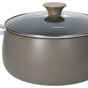 Casseruola 2 manici con coperchio 24 cm x H 11,5 cm Alluminio Tortora Promo Stagionale