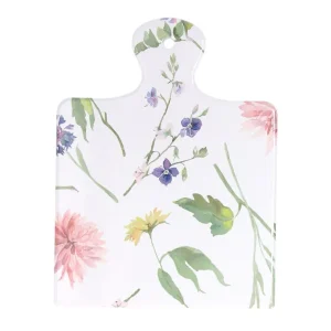 Tagliere 20 cm x 15 cm x H 0,5 cm Audrey Stoneware Bianco Sconto
