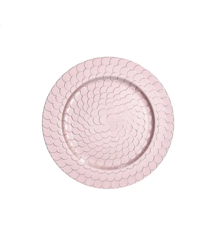 Offerta Sottopiatto 33 cm x H 1,5 cm Audrey Polipropilene Rosa
