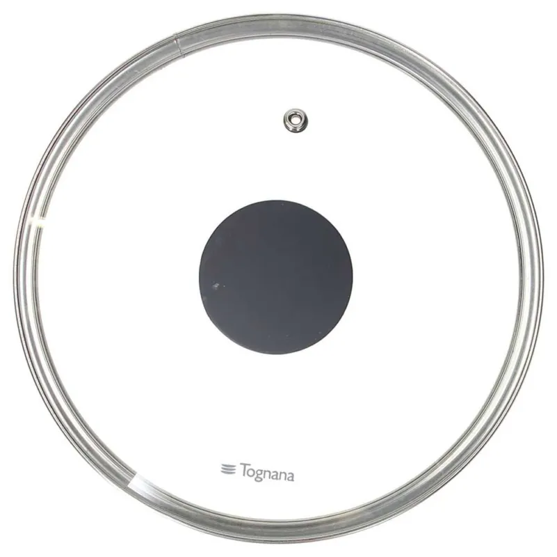 Corpechio Bordo Acciaio 28 cm x H 6,5 cm Vetro Trasparente Professionale