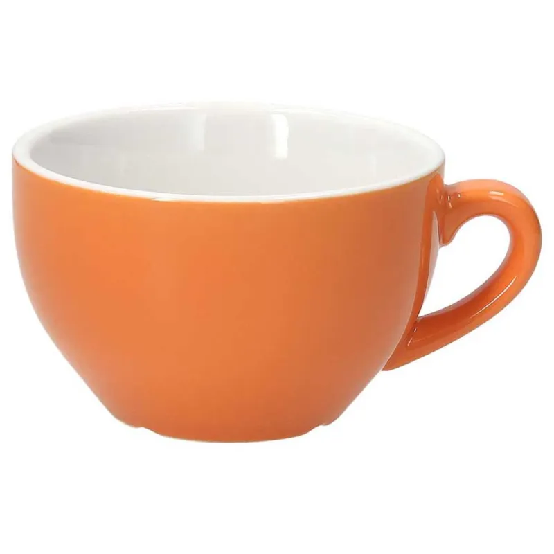 Novità Tazza colazione senza piatto da 340 cc Arancio Porcellana Arancio