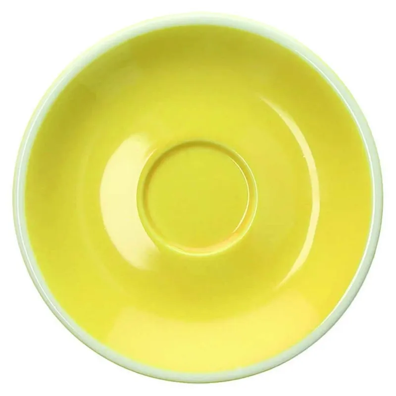 Di Tendenza Piattino caffè albergo Giallo Porcellana Giallo