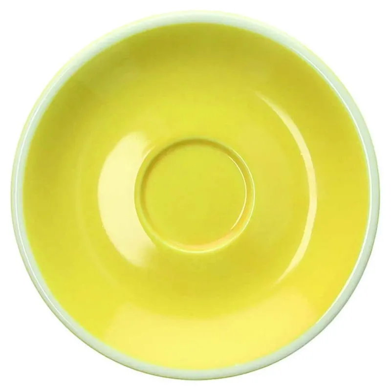 Popolare Piattino tè albergo Giallo Porcellana Giallo