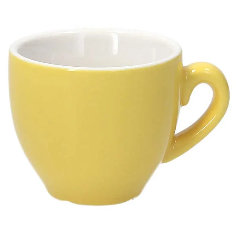 Offerta Tazza caffè senza piatto da 80 cc Giallo Porcellana Giallo