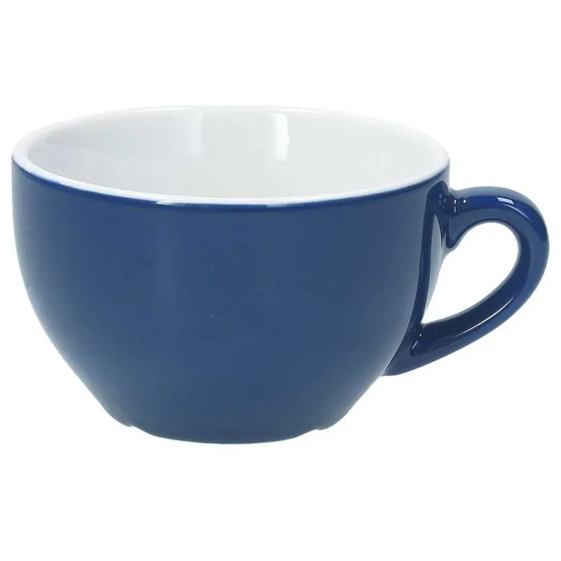 Tazza colazione senza piatto da 340 cc Blu Porcellana Blu Popolare
