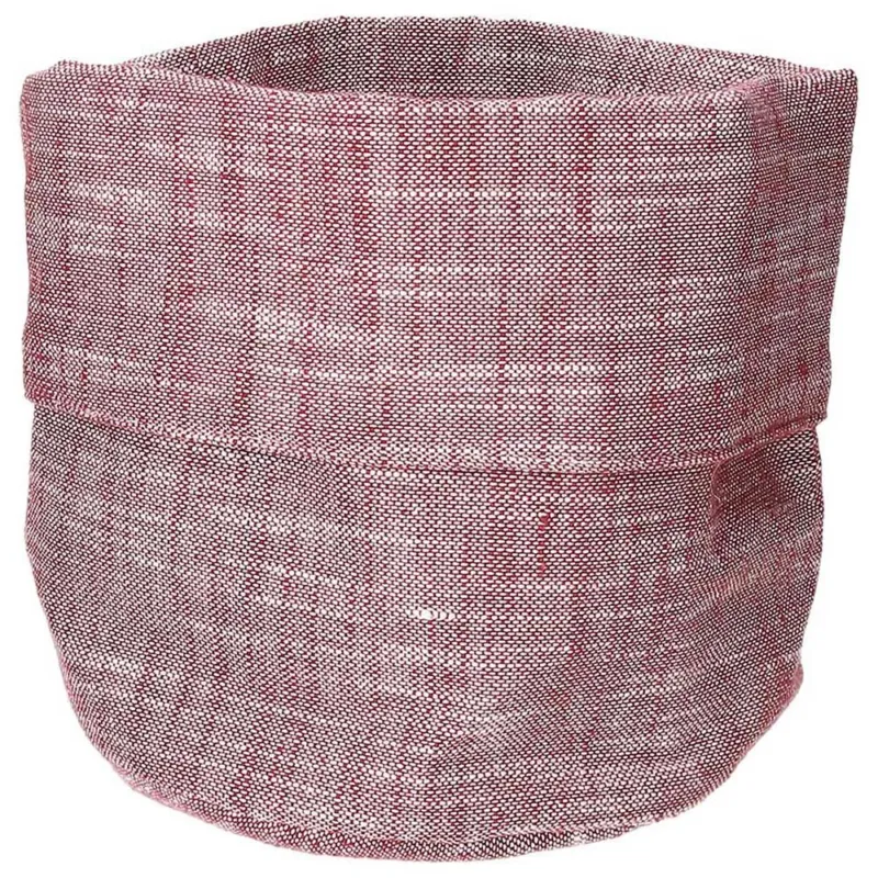 Nuovo Arrivo Cestino pane rotondo 18 cm x H 25 cm Cotone Rosso