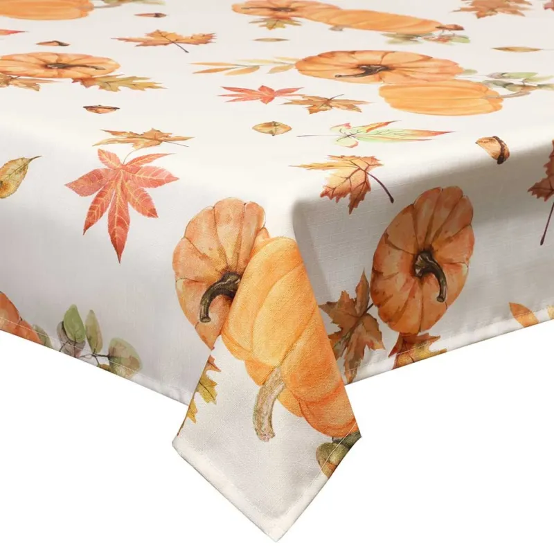 Compra Online Tovaglia 140 cm x 240 cm Poliestere Antimacchia Arancione