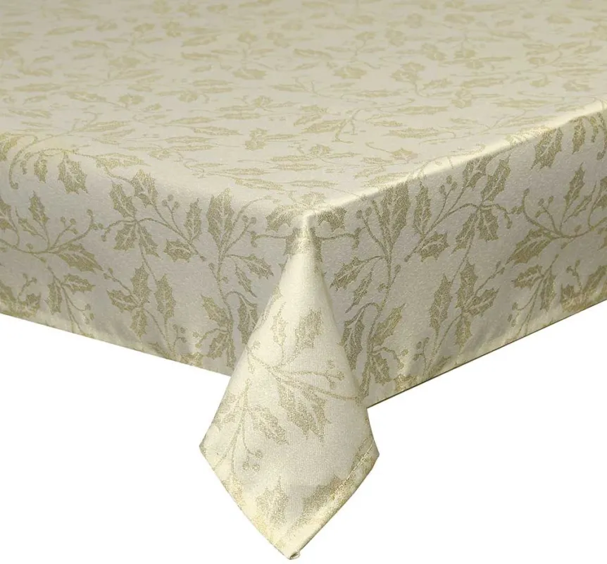 Tovaglia 150 x 300 cm Poliestere Oro Prezzo Conveniente