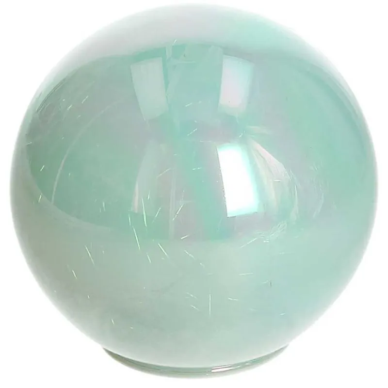 Vendita Finale Sfera decorativa media led 14 cm Vetro Azzurro