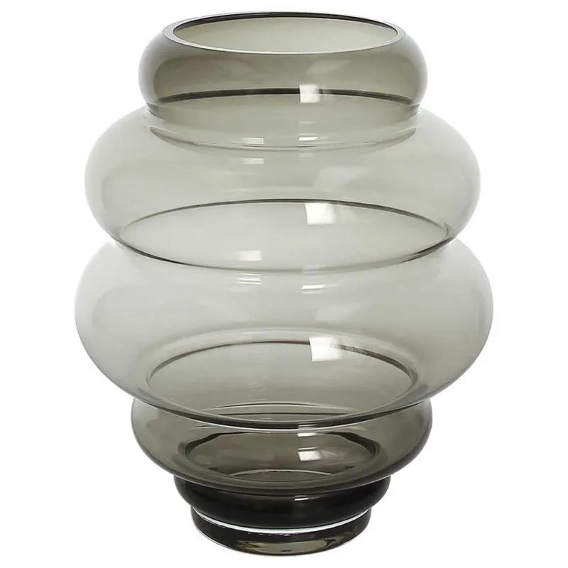 Offerta Lampo Vaso spirale grande 20 cm x H 24 cm Vetro Grigio