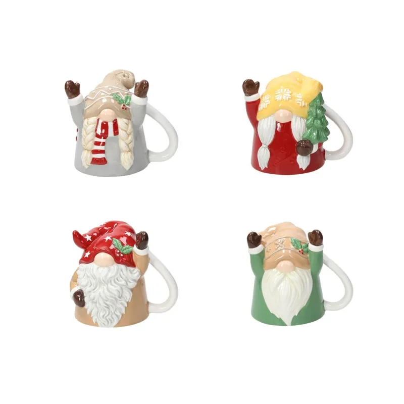Mug 300 cc Up&Down Gnomi Stoneware Multicolor Reso Gratuito