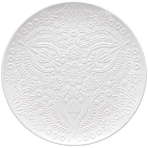 Piatto portata 30 cm x H 3 cm Copenaghen Porcellana Bianco Occasione