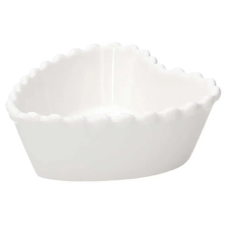 Offerta Limitata Coppetta cuore 180 cc Pearl Porcellana Bianco