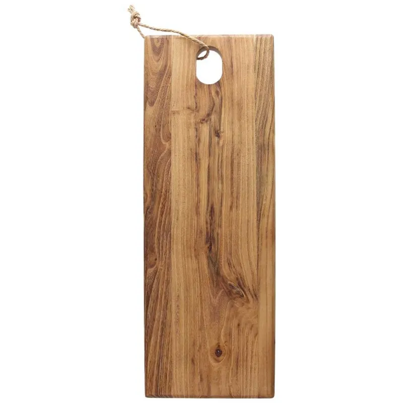 Tagliere rettangolare lungo 47 cm x 17 cm x H 2 cm Bamb Legno Marrone Must-Have
