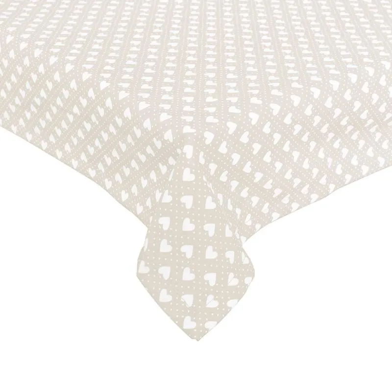 Tovaglia 140 x 140 cm Cotone Beige Prezzo Basso