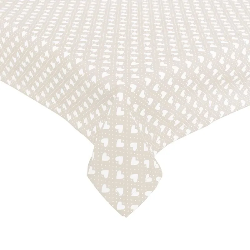 Tovaglia 140 x 240 cm Cotone Beige Subito Disponibile