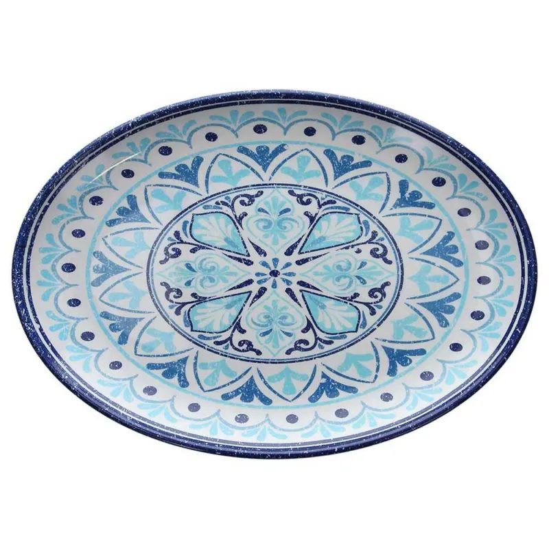 Ordina Subito Vassoio ovale 35,5 cm x 25,5 cm Cefalu Melamina Blu