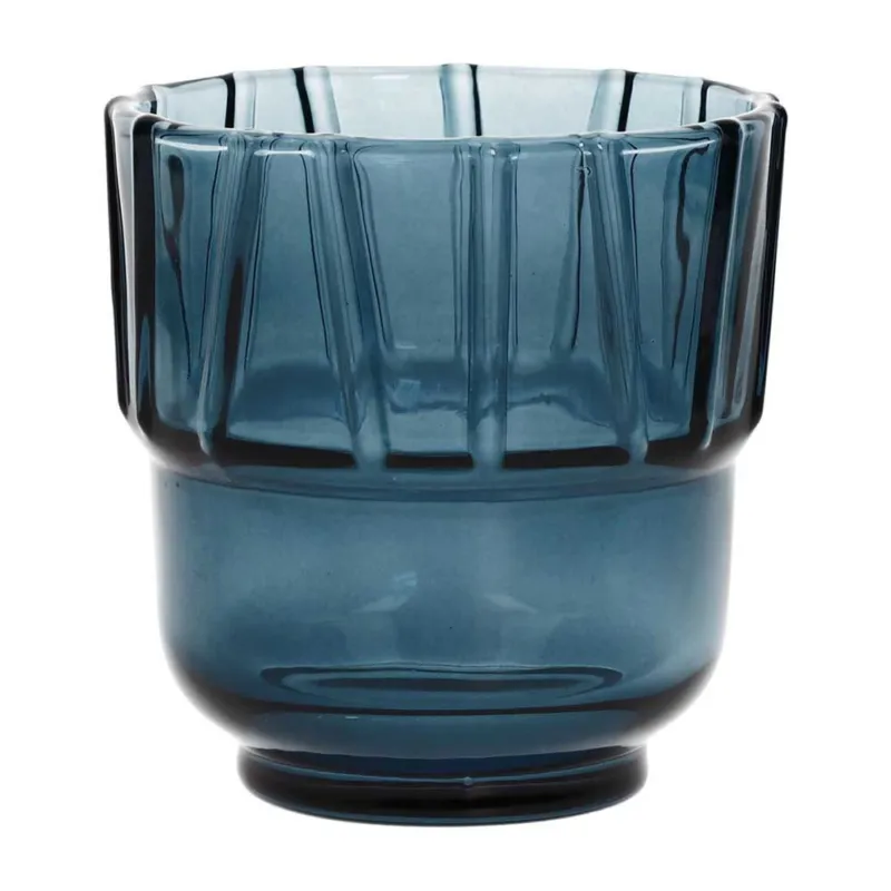 Promozione Esclusiva Bicchiere impilabile cc 245 Blu Vetro Blu