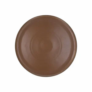 Rotondo piano cm 31 Brown Biscuit Porcellana Marrone Nuova Collezione