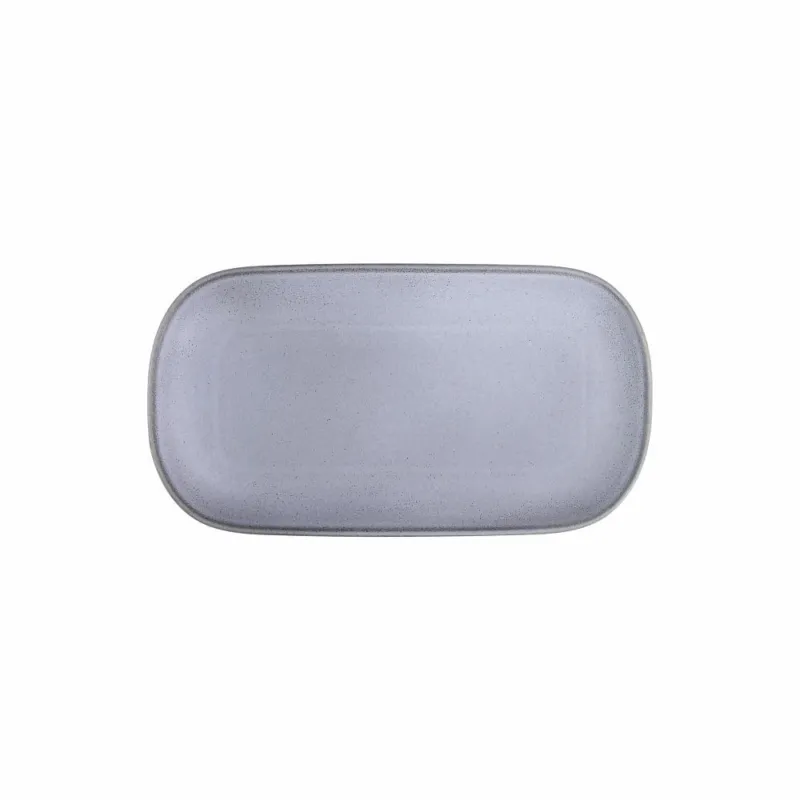 Pagamento Sicuro Ovale piano cm 33 Blue Storm Porcellana Grigio