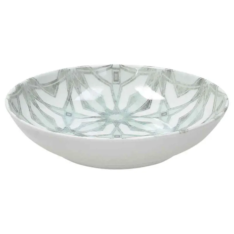 Piatto fondo cm 20 Teal Porcellana Blu Prezzo Conveniente