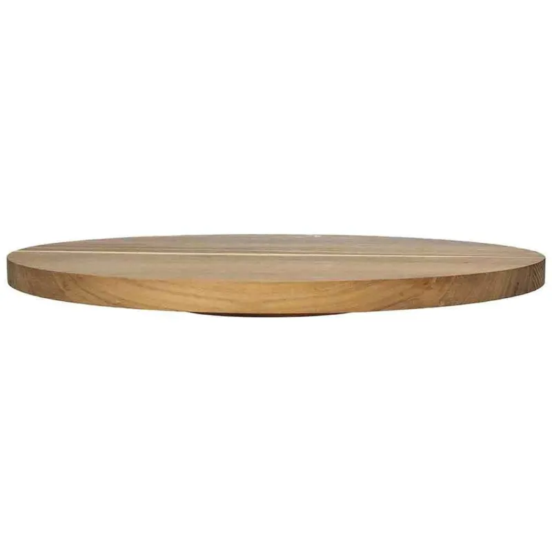 Tagliere rotondo girevole cm 40 Bamb H Legno Marrone Pagamento Sicuro