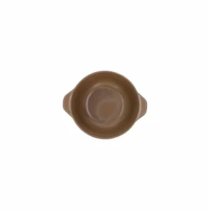 Offerta Lampo Tazza brodo senza piatto cm 15 Brown Biscuit Porcellana Marrone