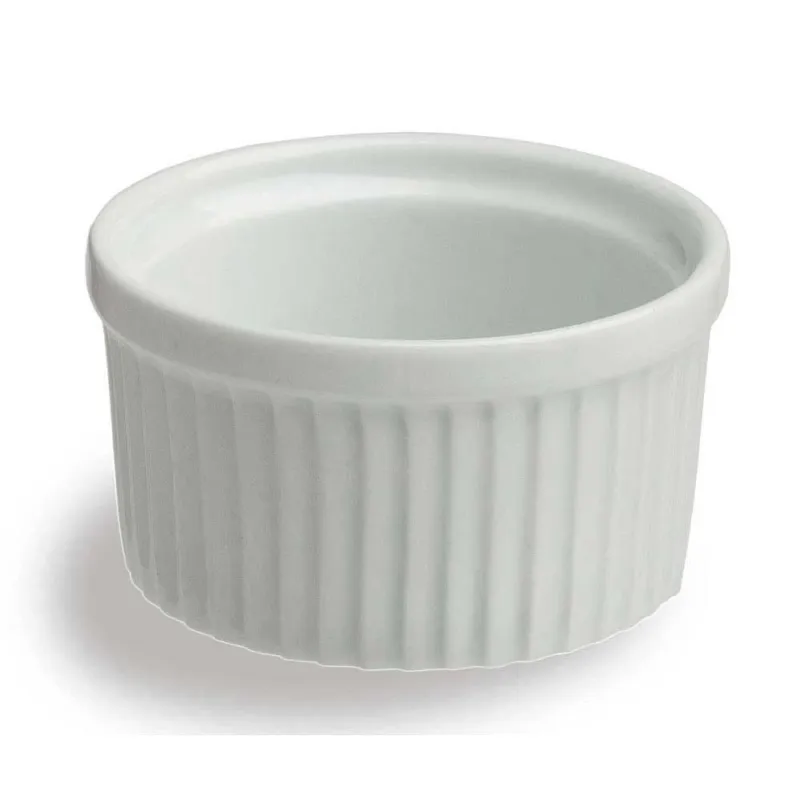 Ramequin costolato 8 cm Porcellana Bianco Ultimissimo Modello