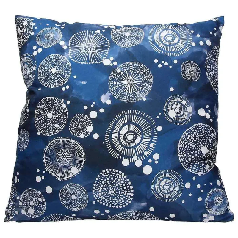 Cuscino quadrato 43 x 43 cm Poliestere Blu Di Tendenza