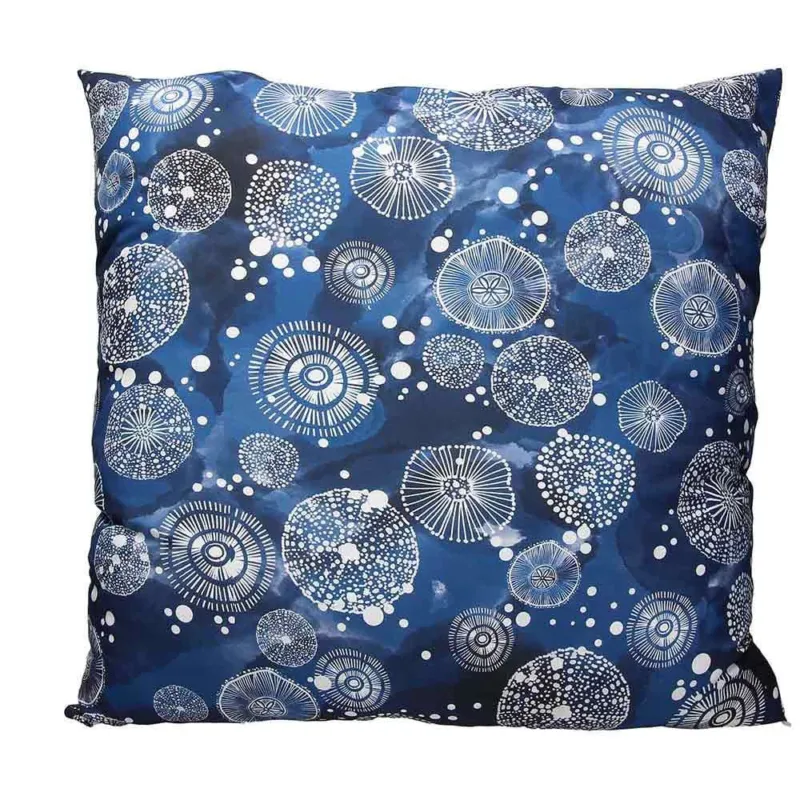Cuscino quadro 60 x 60 cm Sailor Poliestere Blu Reso Gratuito