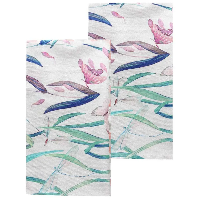 Set 2 strofinacci 45 x 70 cm Cotone Multicolor Prezzo Di Fabbrica