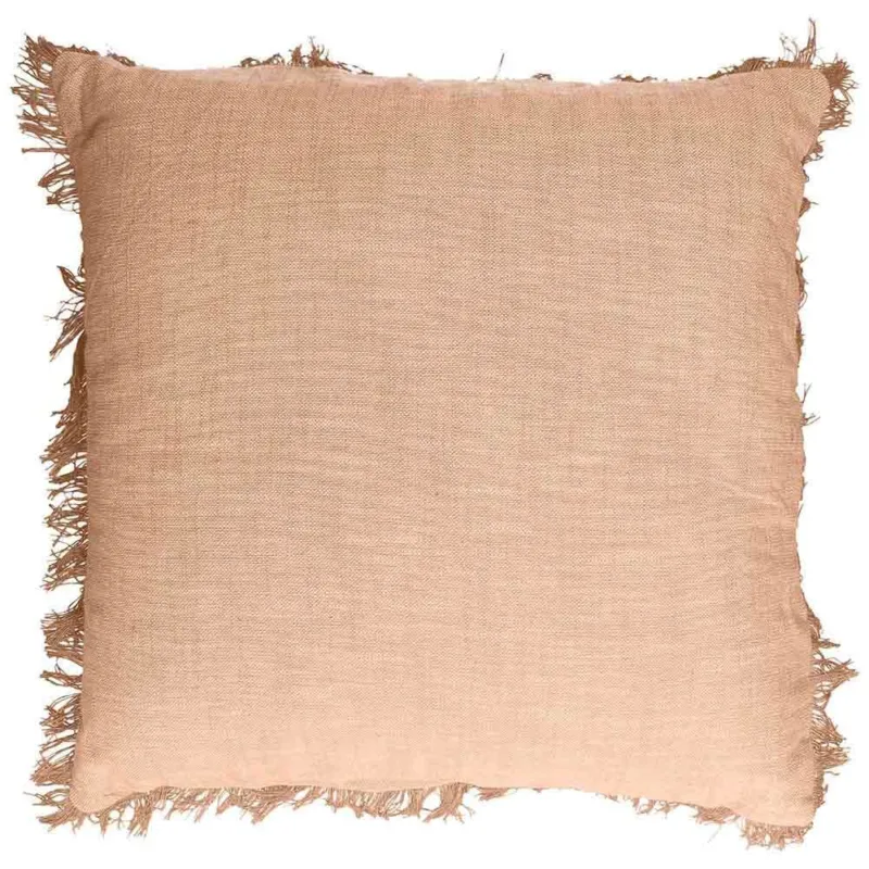 Offerta Lampo Cuscino quadrato 45 x 45 cm Pesca Cotone Arancione