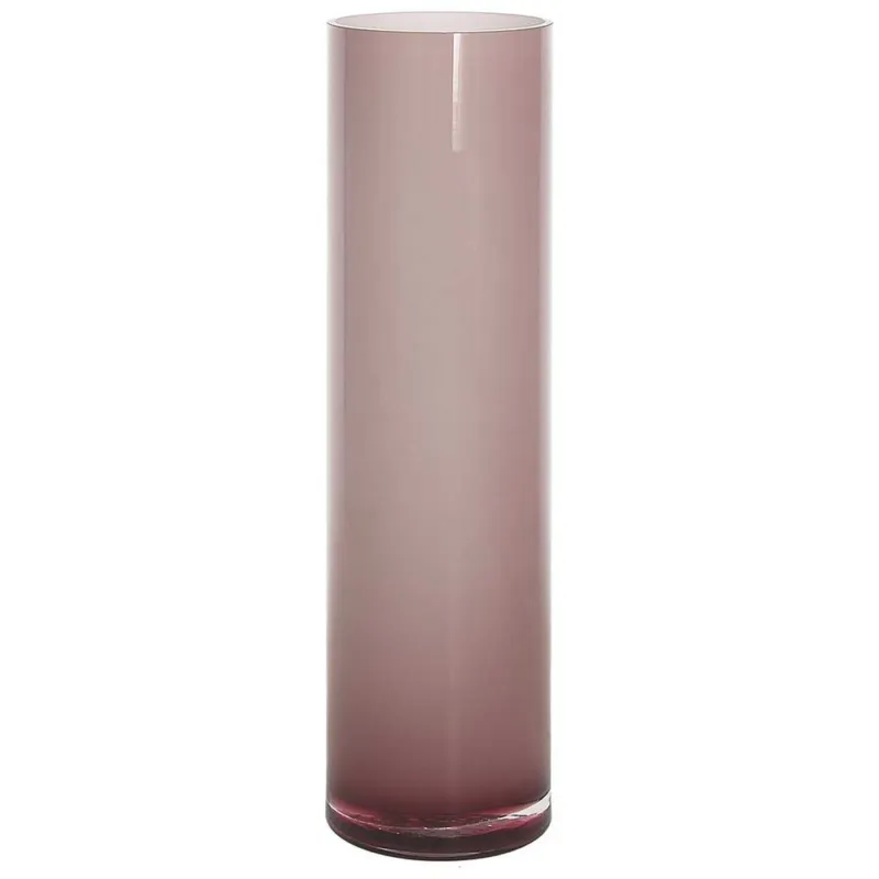 Spedito Oggi Vaso cilindrico 8 cm x H 30 cm Vetro Rosa