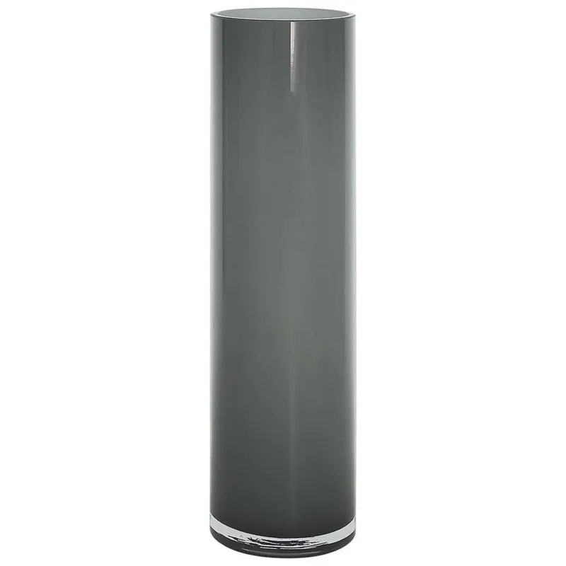 Consegna Rapida Vaso cilindrico 8 cm x H 30 cm Vetro Grigio