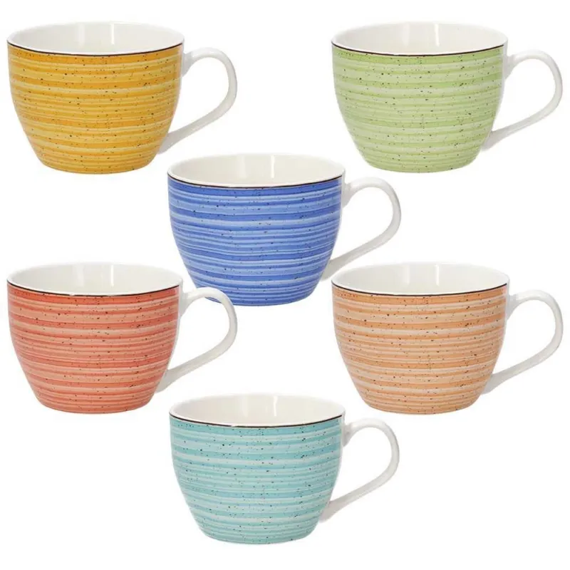 Ultima Occasione Tazza colazione 420 cc Kaleido New Bone China Multicolor