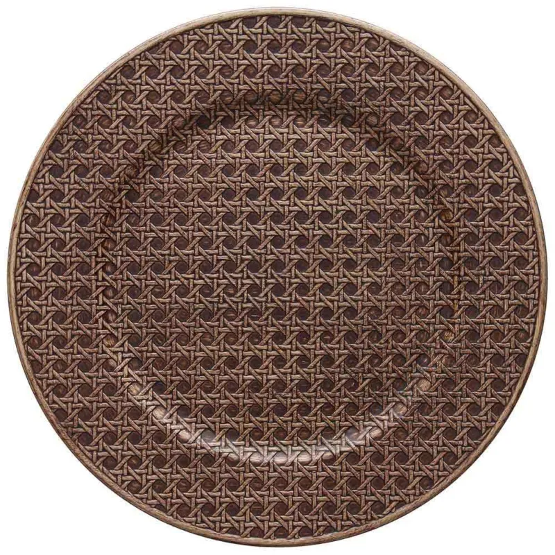 Sottopiatto cm 33 Vienna scuro Polipropilene Marrone Promo Stagionale