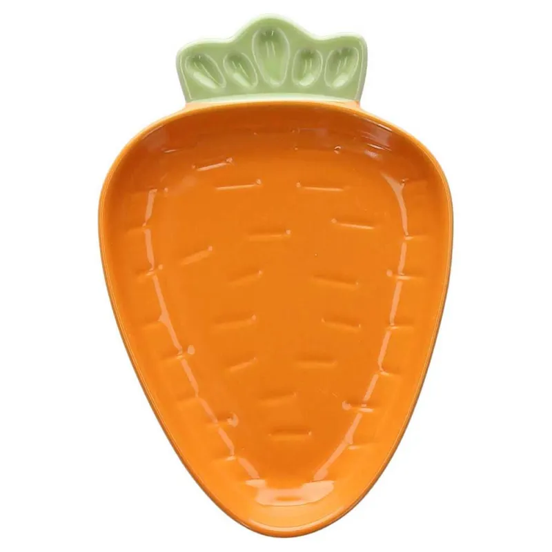 Piatto carota 18,5 cm x 12,5 cm x H 2,5 cm Pachy Stoneware Arancione Subito Disponibile