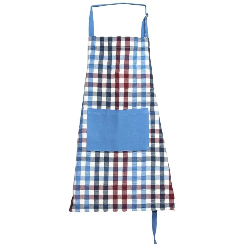 Economico Grembiule Fragole Cotone Azzurro