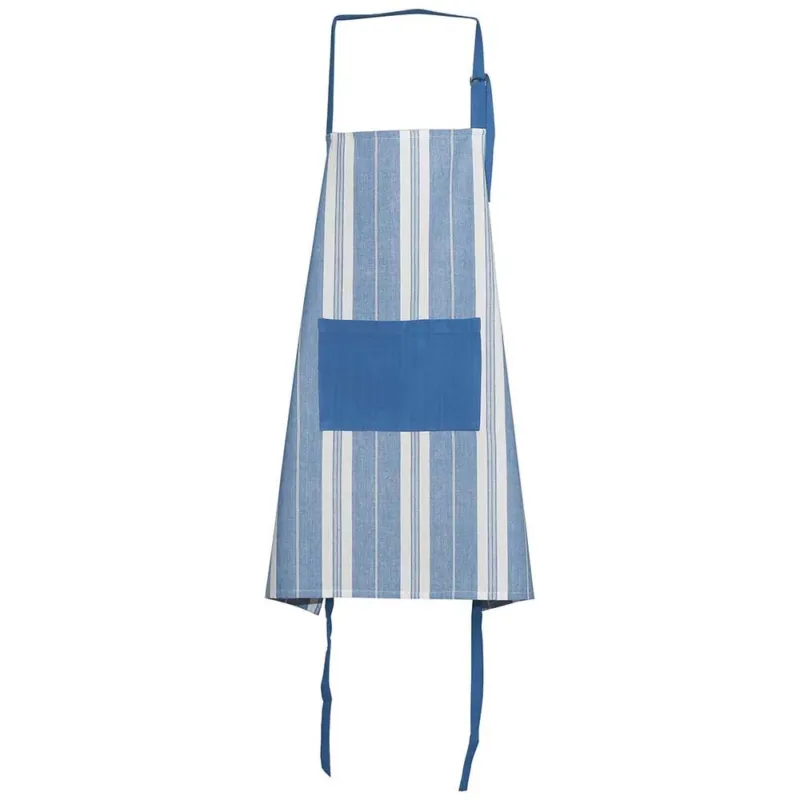 Compra Online Grembiule a pettorina 80 cm x H 85 cm Cotone Blu