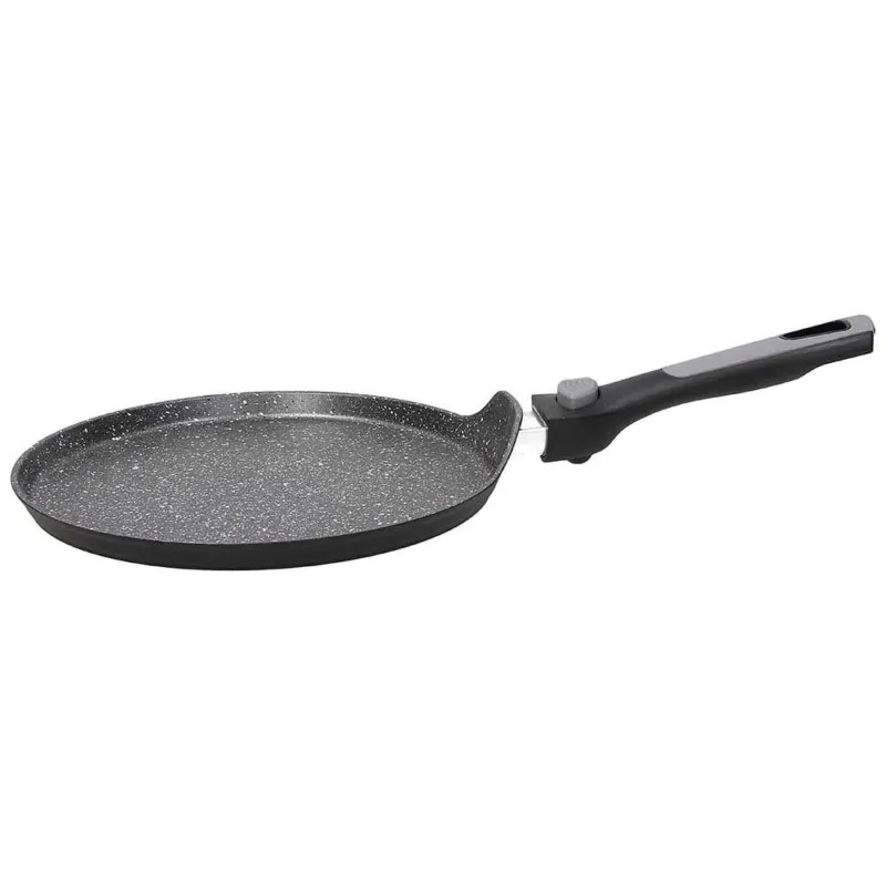Nuovo Arrivo Crepiera 25 cm Alluminio Nero