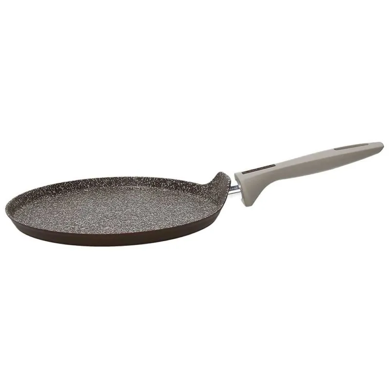 Pagamento Sicuro Crepiera 25 cm Alluminio Marrone