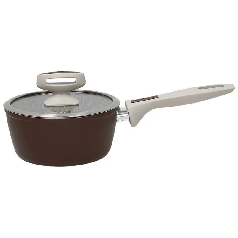 Novità Casseruola con coperchio 16 cm Alluminio Marrone