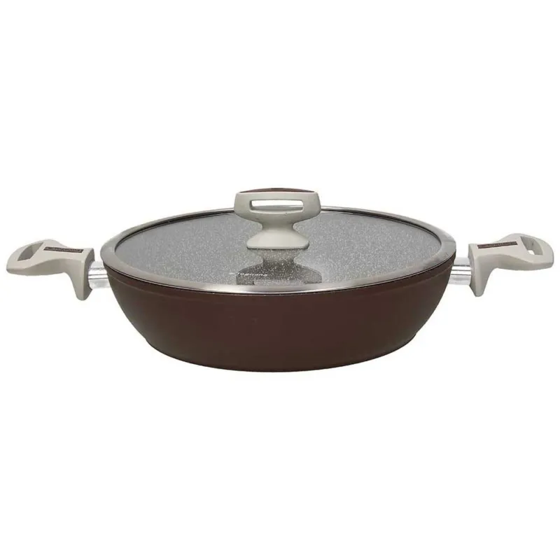 Promo Stagionale Tegame con coperchio 28 cm Alluminio Marrone