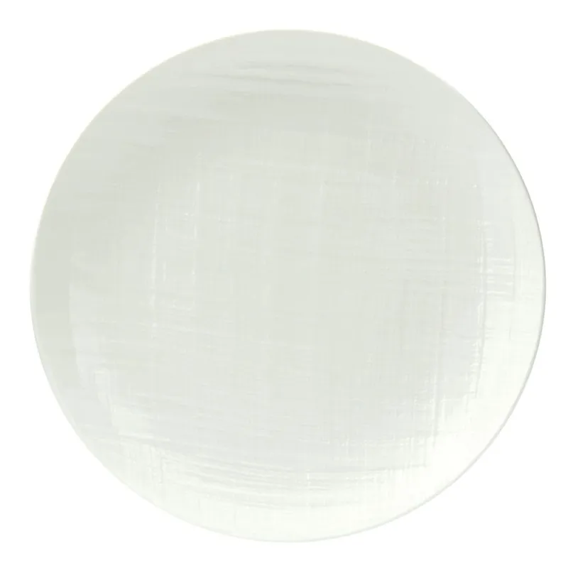 Spedito Oggi Piatto piano 27 cm Stoneware Bianco