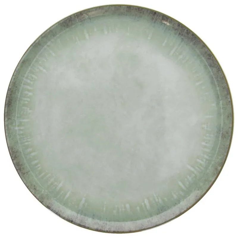 Popolare Rotondo pizza cm 33 Origini Porcellana Verde